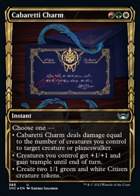 GILDED FOIL Cabaretti Charm  #365 - Streets of New Capenna