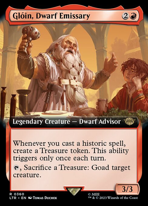 EXTENDED Glóin, Dwarf Emissary #360  - Rare Lord of the Rings: Tales of Middle-Earth