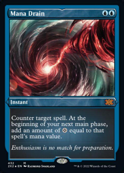ETCHED FOIL Mana Drain 432# - Mythic Double Masters 2022