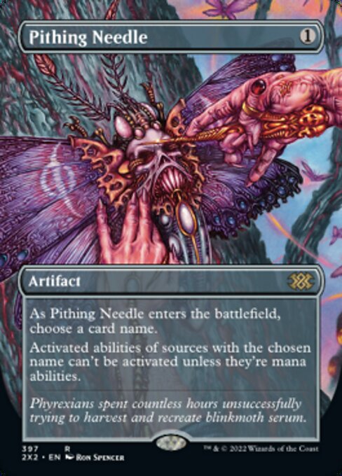BORDERLESS Pithing Needle 397# - Rare Double Masters 2022