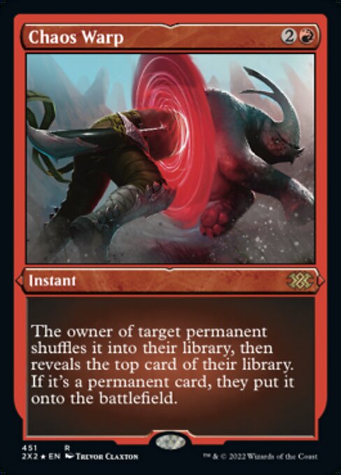 ETCHED FOIL Chaos Warp 451# - Rare Double Masters 2022