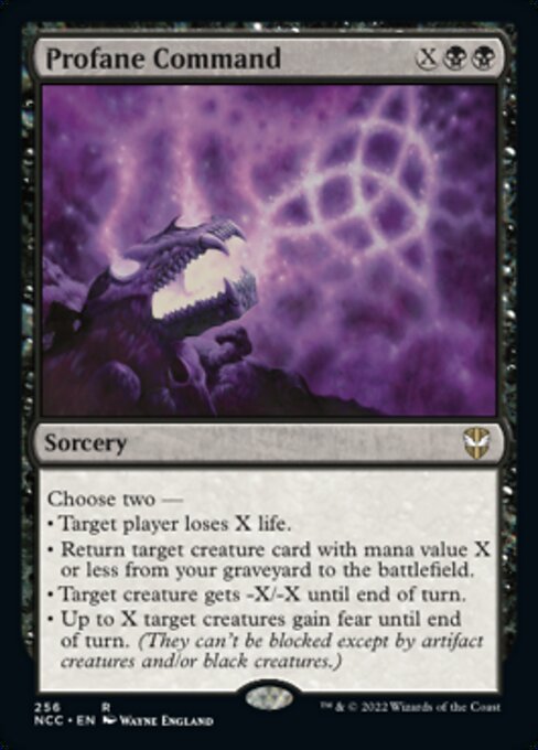 Profane Command #256 -  New Capenna Commander