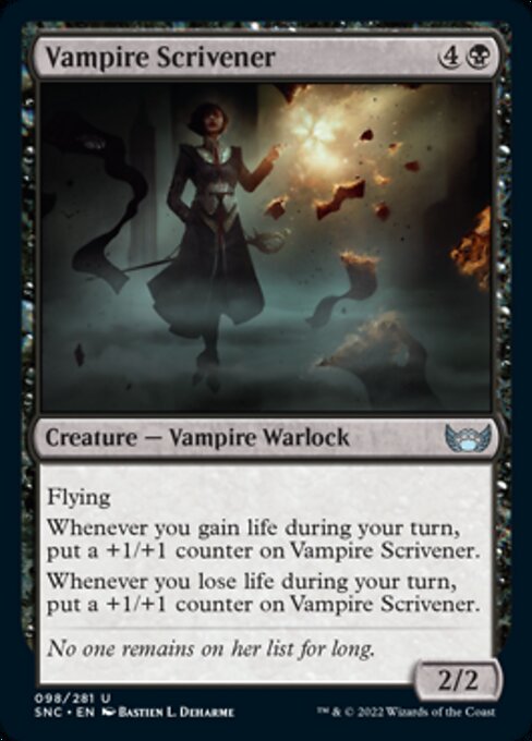 Vampire Scrivener 98/281 - Uncommon   Streets of New Capenna
