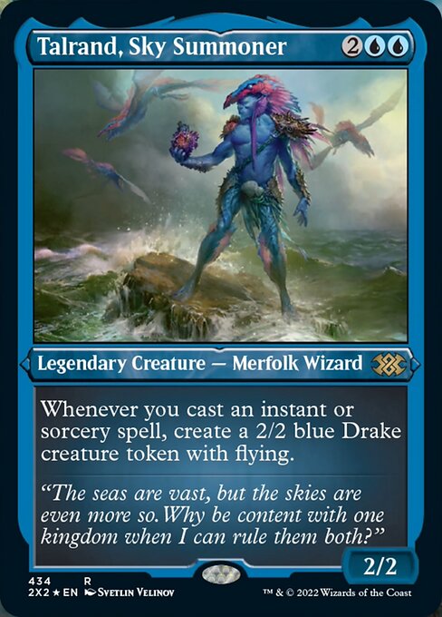 ETCHED FOIL Talrand, Sky Summoner 434# - Rare Double Masters 2022