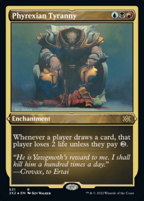 ETCHED FOIL Phyrexian Tyranny 531# - Rare Double Masters 2022