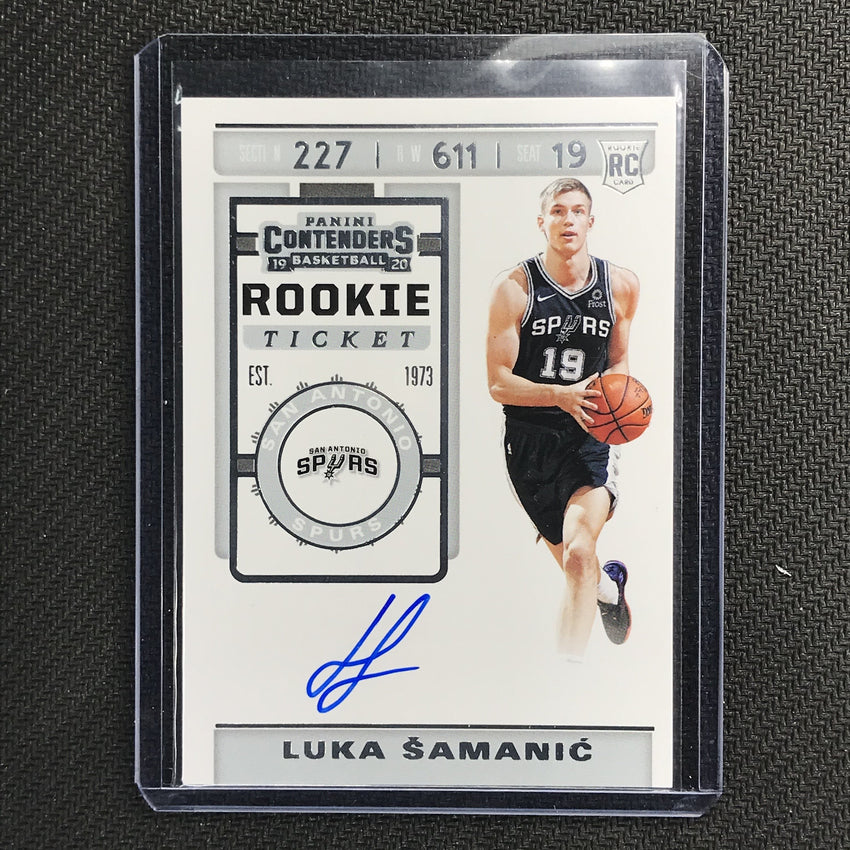 2019-20 Contenders LUKA SAMANIC Rookie Ticket Auto #117 2-Cherry Collectables