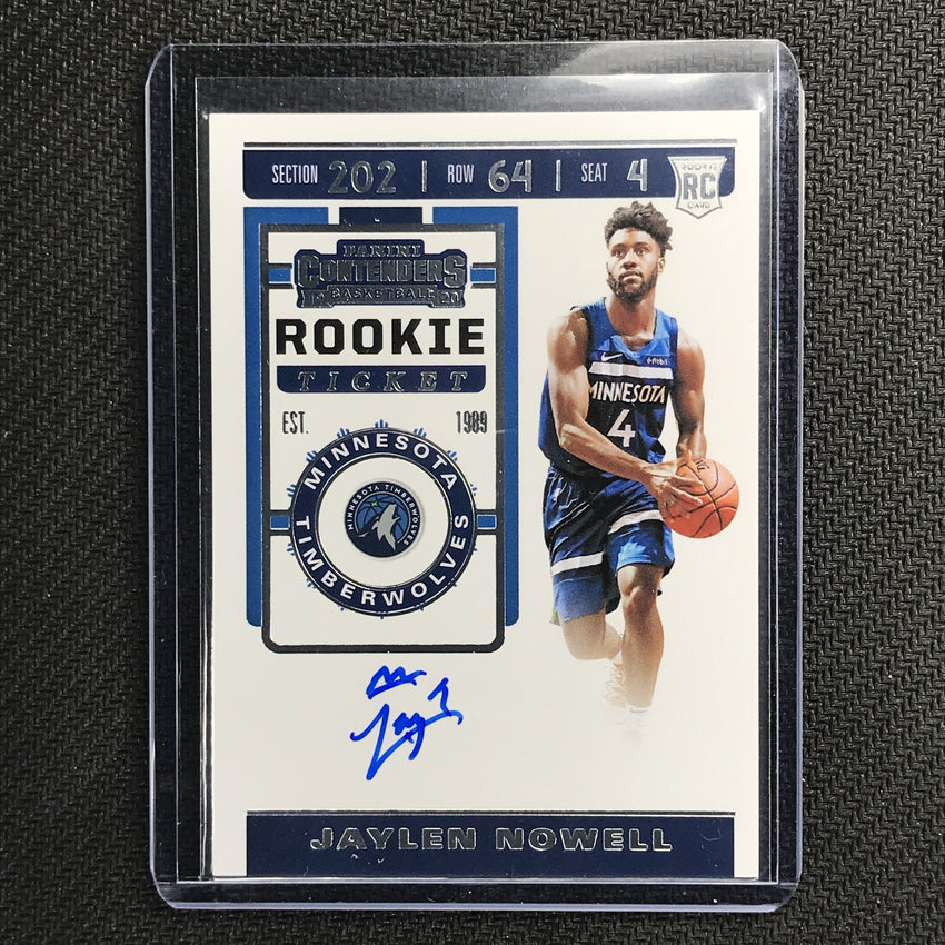 2019-20 Contenders JAYLEN NOWELL Rookie Ticket Auto #115 2-Cherry Collectables