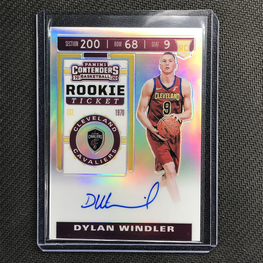 2019-20 Contenders DYLAN WINDLER Rookie Ticket Premium Auto #129 2-Cherry Collectables