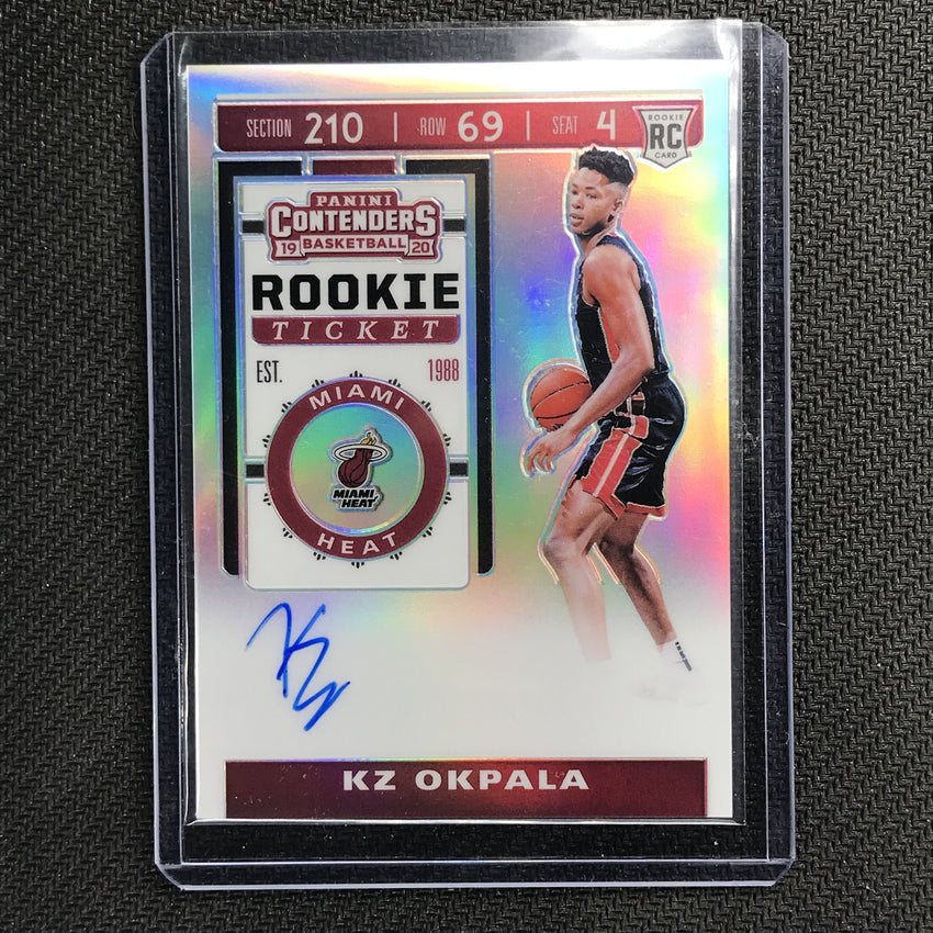 2019-20 Contenders KZ OKPALA Rookie Ticket Premium Auto #121 2-Cherry Collectables