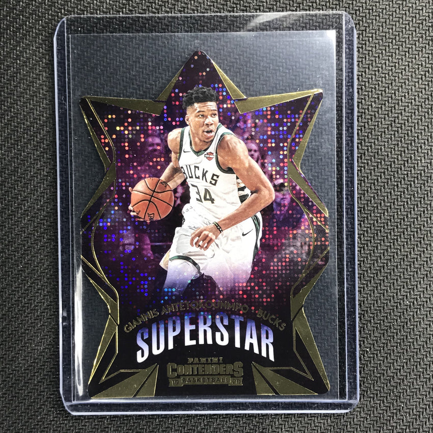 2019-20 Contenders GIANNIS ANTETOKOUNMPO Superstar Diecut #2-Cherry Collectables