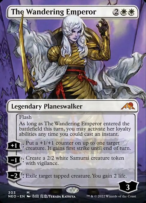 BORDERLESSThe Wandering Emperor 303 -  Kamigawa Neon Dynasty