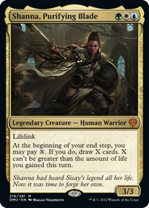 Shanna, Purifying Blade - 218 /281 - Mythic - FOIL 