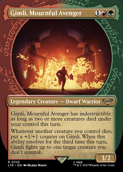 SHOWCASE Gimli, Mournful Avenger #323  - Rare Lord of the Rings: Tales of Middle-Earth