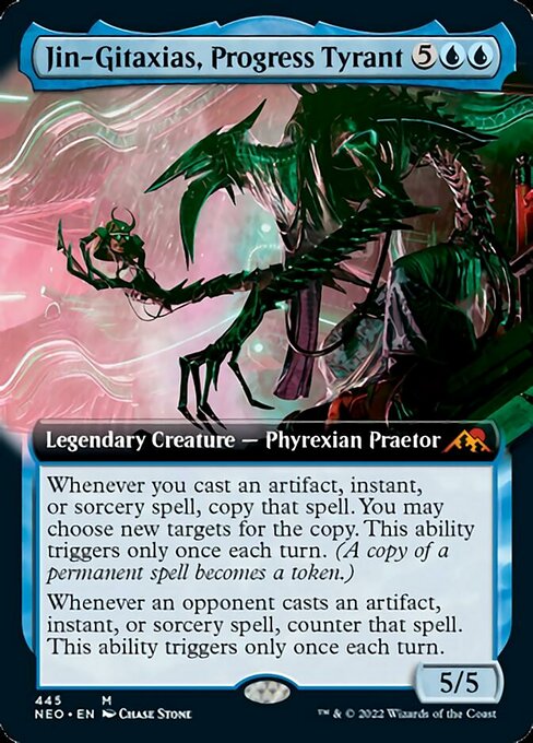 EXTENDEDJin-Gitaxias, Progress Tyrant 445 -  Kamigawa Neon Dynasty