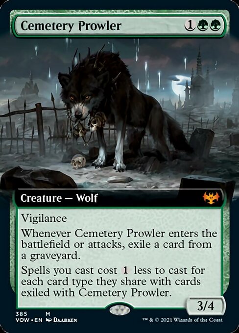 Extended Cemetery Prowler - 385 - Mythic Crimson Vow