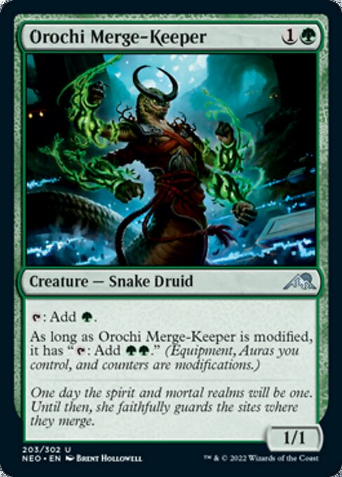 Orochi Merge-Keeper 203/302 -  Kamigawa Neon Dynasty UNCLE