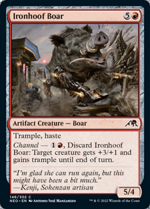 Ironhoof Boar 148/302 -  Kamigawa Neon Dynasty CONNN