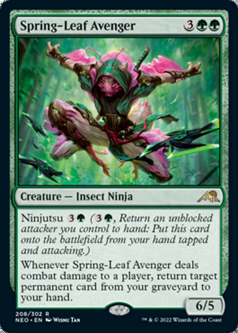 Spring-Leaf Avenger 208/302 -  Kamigawa Neon Dynasty RARE