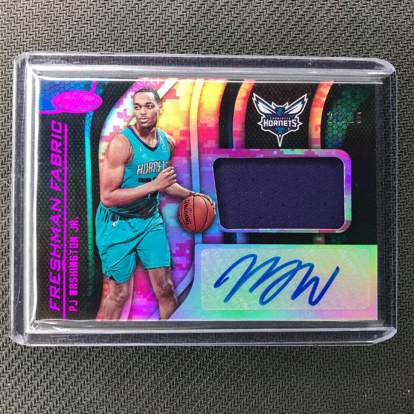 2019-20 Certified PJ WASHINGTON Rookie Patch Auto Pink Camo 21/25-Cherry Collectables