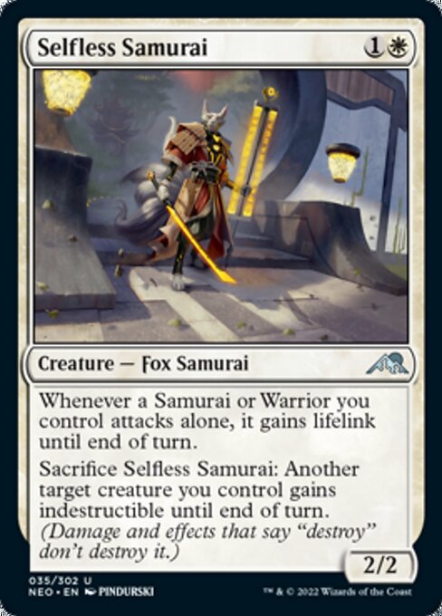 Selfless Samurai 35/302 -  Kamigawa Neon Dynasty UNCLE