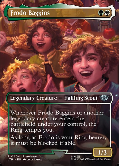 BORDERLESS Frodo Baggins #404  - Uncommon Lord of the Rings: Tales of Middle-Earth