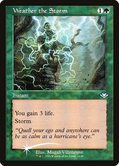 FOIL RETRO Weather the Storm #24/40 MH2 Modern Horizons 2