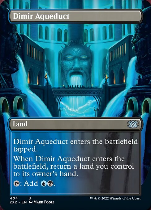 BORDERLESS Dimir Aqueduct 404# - Uncommon Double Masters 2022