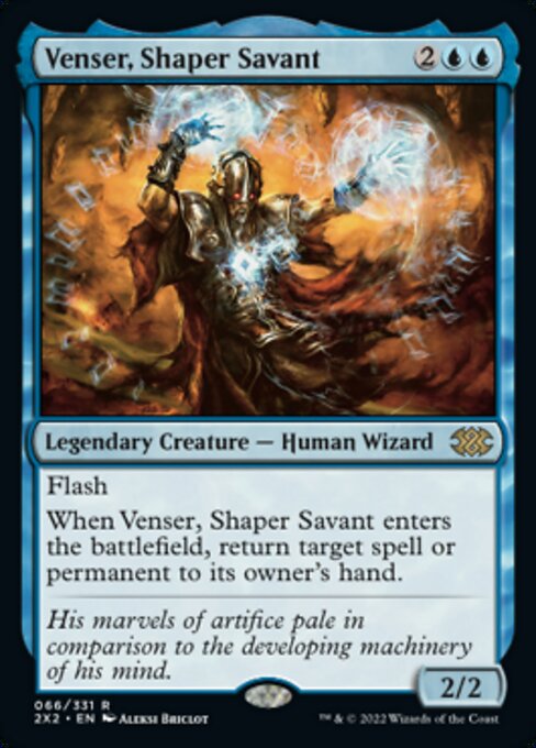 Venser, Shaper Savant 66 /331 - Rare Double Masters 2022