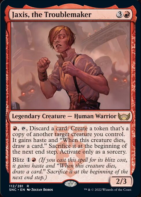 Jaxis, the Troublemaker 112/281 - Rare Streets of New Capenna