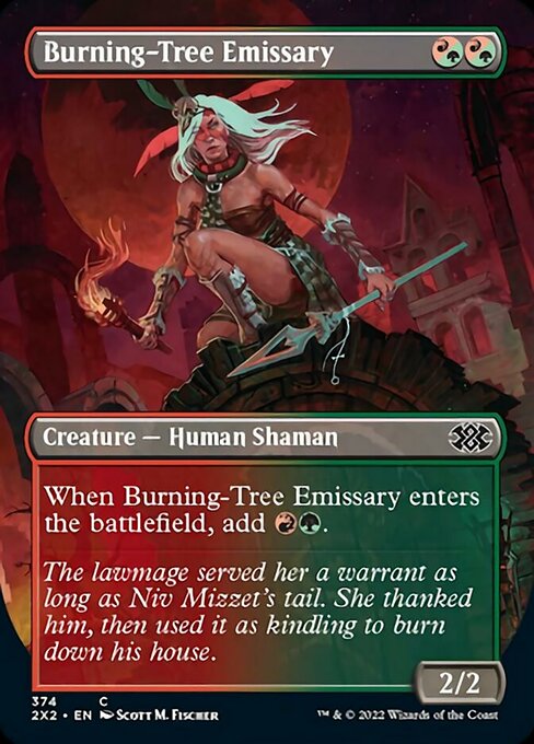 BORDERLESS Burning-Tree Emissary 374# - Common Double Masters 2022