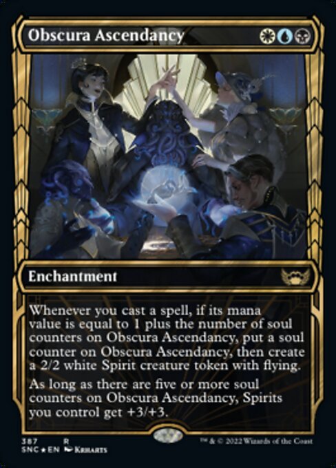 GILDED FOIL Obscura Ascendancy  #387 - Streets of New Capenna