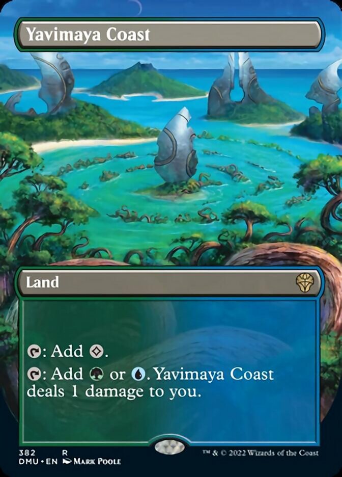 Yavimaya Coast - 382# - Rare - BORDERLESS 