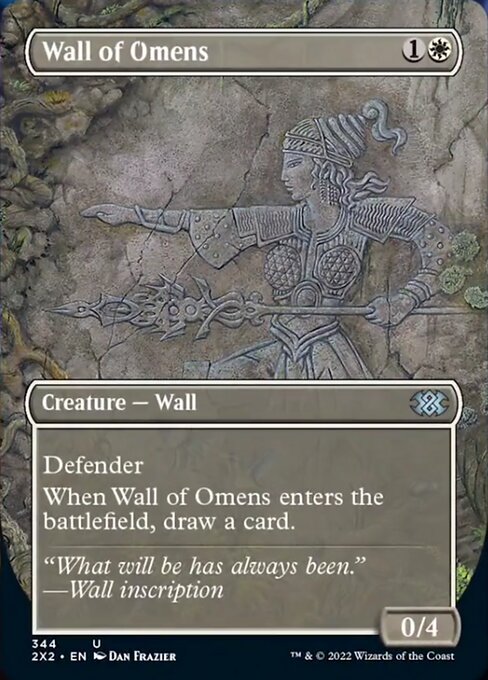 BORDERLESS Wall of Omens 344# - Uncommon Double Masters 2022
