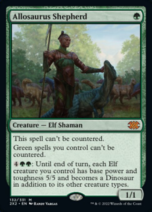 Allosaurus Shepherd 132 /331 - Mythic Double Masters 2022