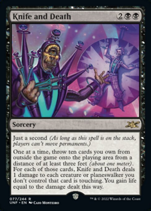 Knife and Death 77/244  - Rare Unfinity