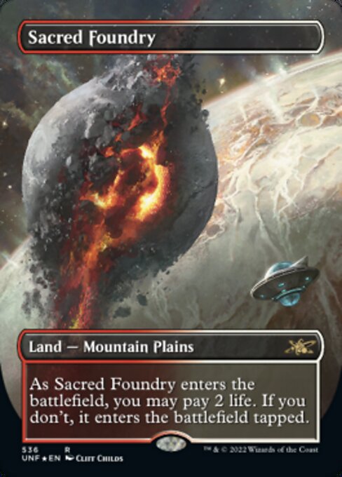 GALAXY FOIL  Sacred Foundry #536 - Rare Unfinity