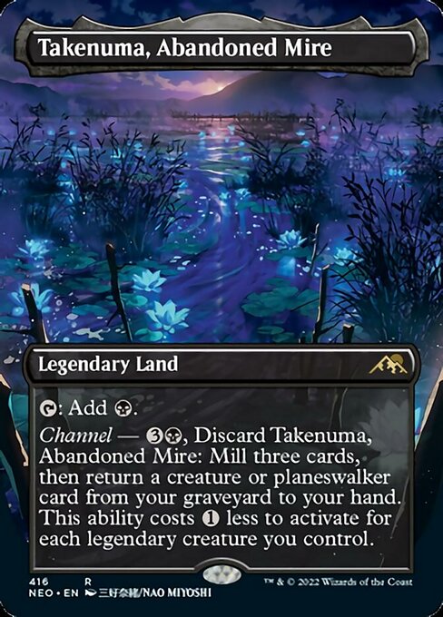 BORDERLESSTakenuma, Abandoned Mire 416 -  Kamigawa Neon Dynasty