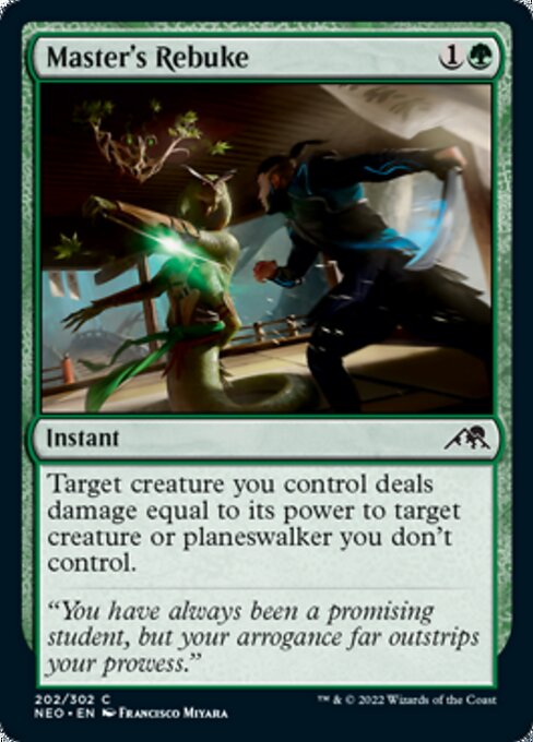 Master's Rebuke 202/302 -  Kamigawa Neon Dynasty CONNN