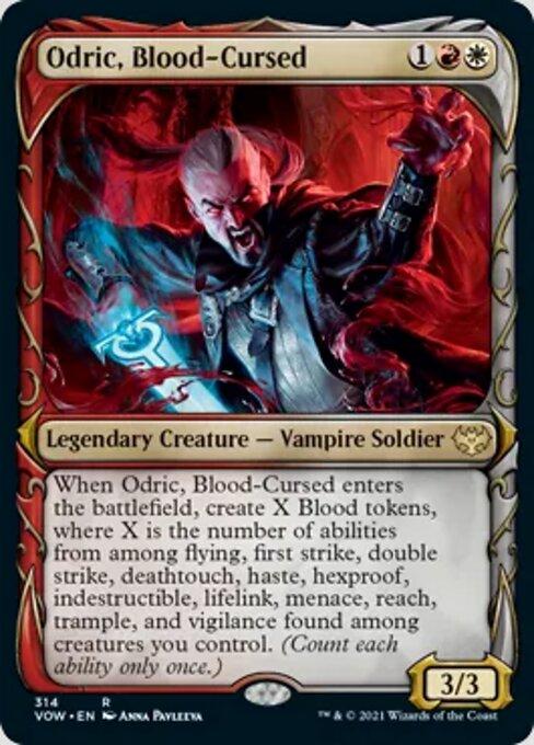 Foil Showcase Odric Blood-cursed - No 314 Rare Crimson Vow
