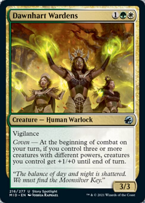 216Dawnhart Wardens 216/277 Uncommon - Midnight Hunt