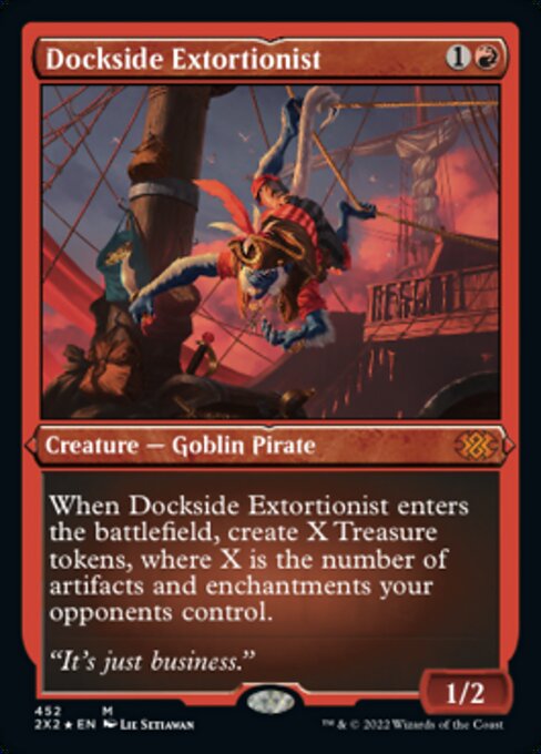 ETCHED FOIL Dockside Extortionist 452# - Mythic Double Masters 2022