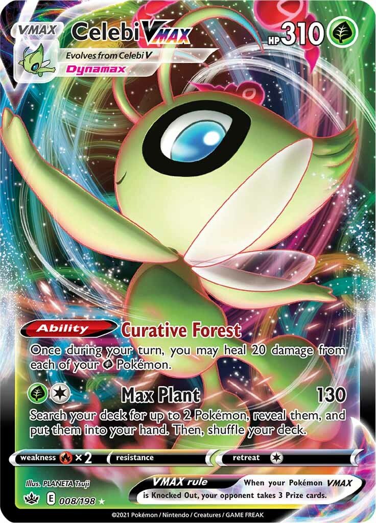 Celebi VMAX - 8/198 - Ultra Rare Chilling Reign