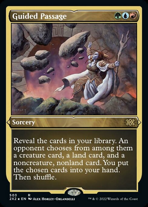 ETCHED FOIL Guided Passage 503# - Rare Double Masters 2022