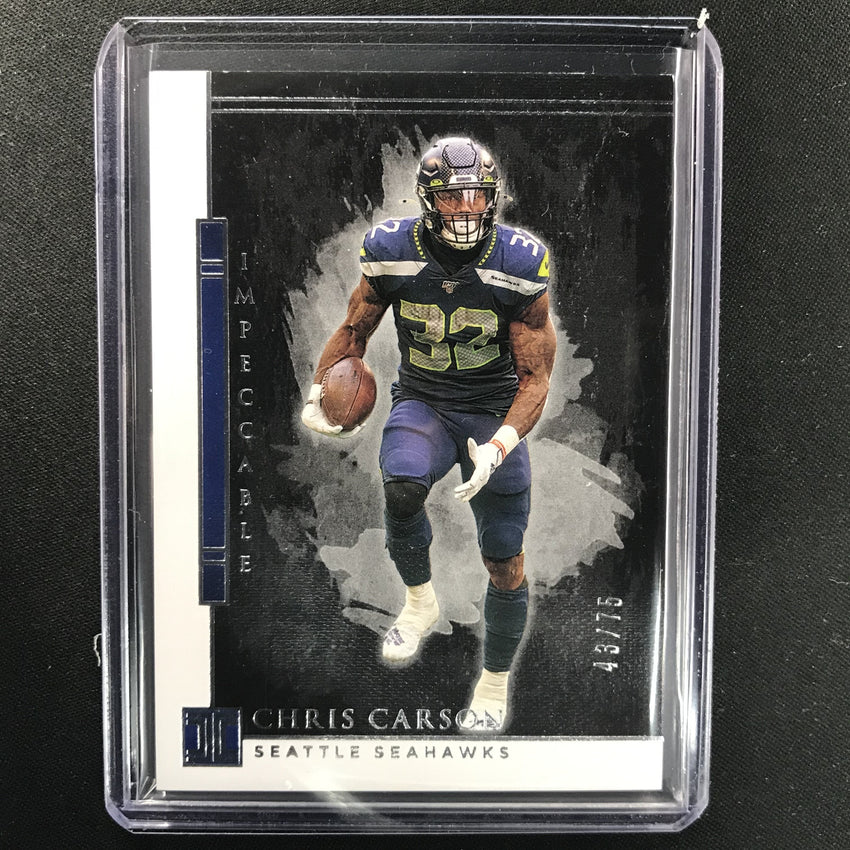 2020 Impeccable CHRIS CARSON Base 43/75-Cherry Collectables