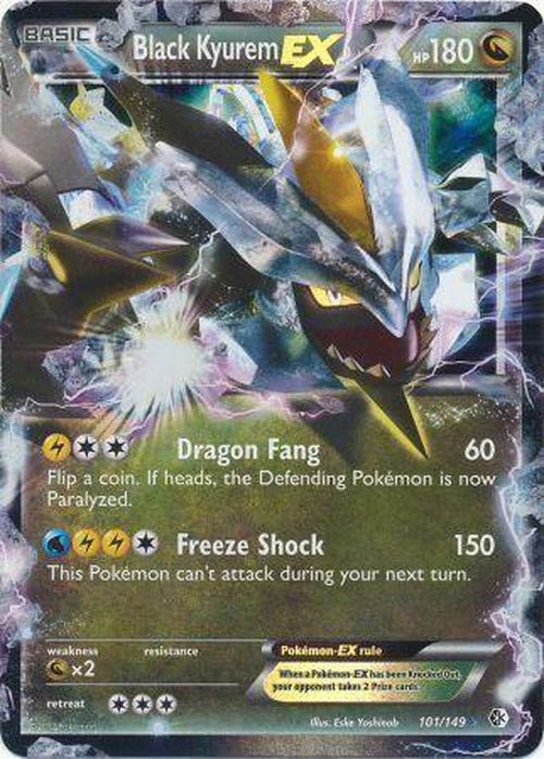 Black Kyurem EX - 101/149 - Ultra Rare - Boundaries Crossed-Cherry Collectables