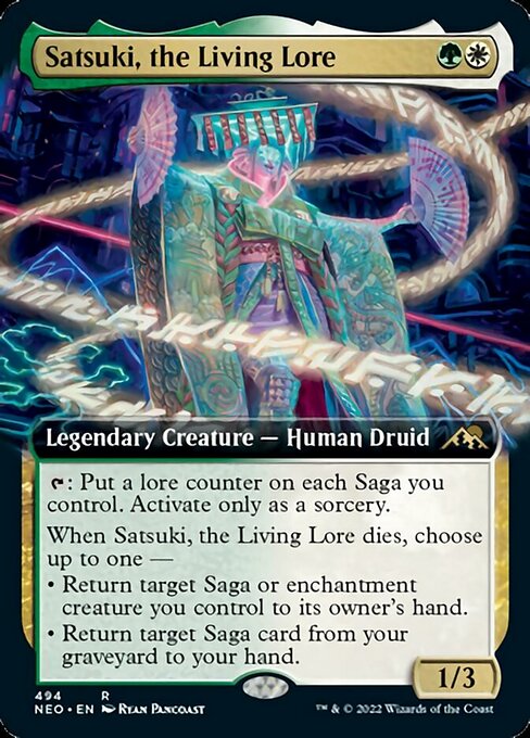 EXTENDEDSatsuki, the Living Lore 494 -  Kamigawa Neon Dynasty