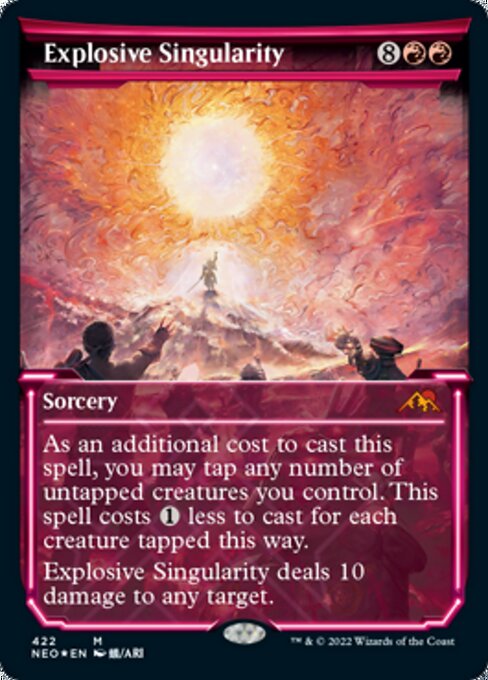 ETCHEDExplosive Singularity 422 -  Kamigawa Neon Dynasty