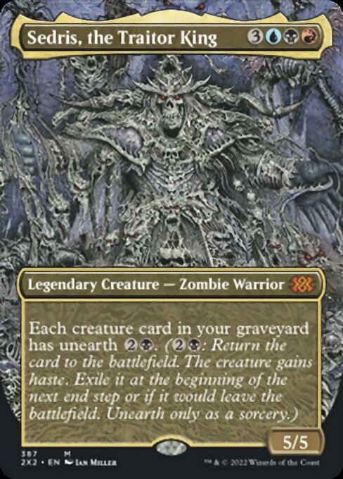 BORDERLESS Sedris, the Traitor King 387# - Mythic Double Masters 2022