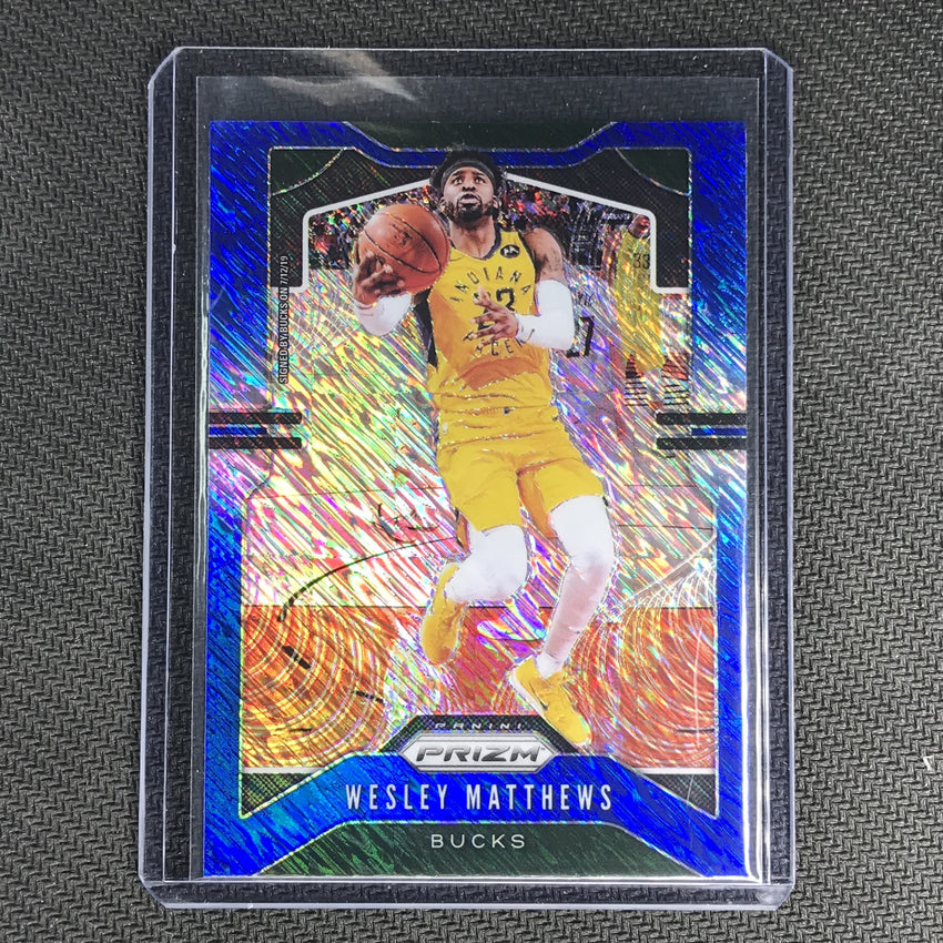 2019-20 Prizm FOTL WESLEY MATTHEWS Blue Shimmer Prizm #214-Cherry Collectables