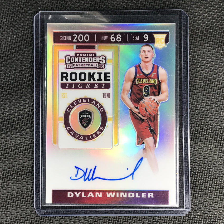 2019-20 Contenders DYLAN WINDLER Rookie Ticket Premium Auto #129 3-Cherry Collectables